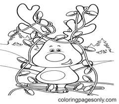 Christmas Lights Coloring Pages