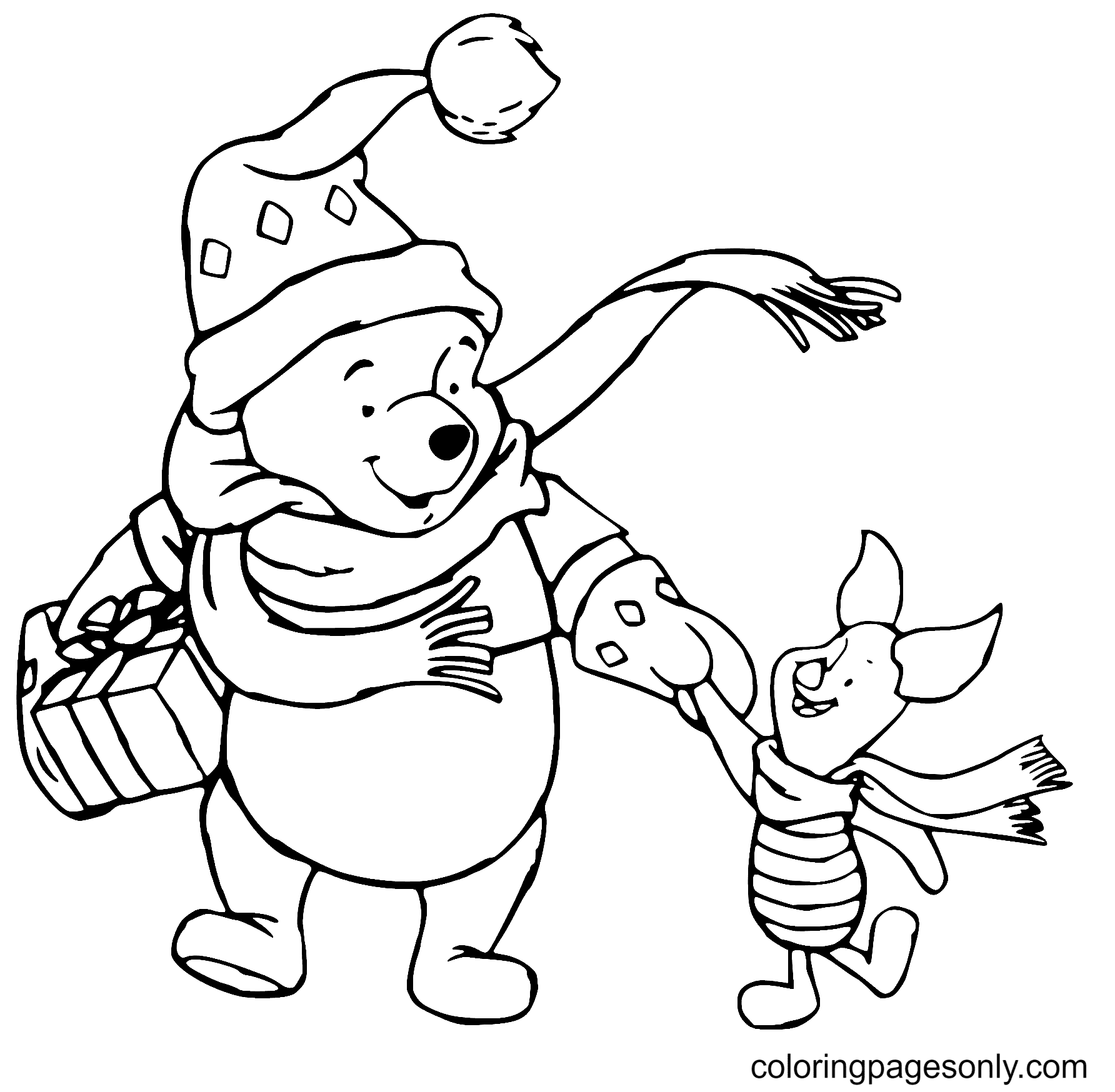 عيد الميلاد بوه الخنزير الصغير يدا بيد من ديزني عيد الميلاد