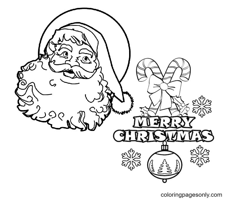 Christmas Santa Claus Coloring Page