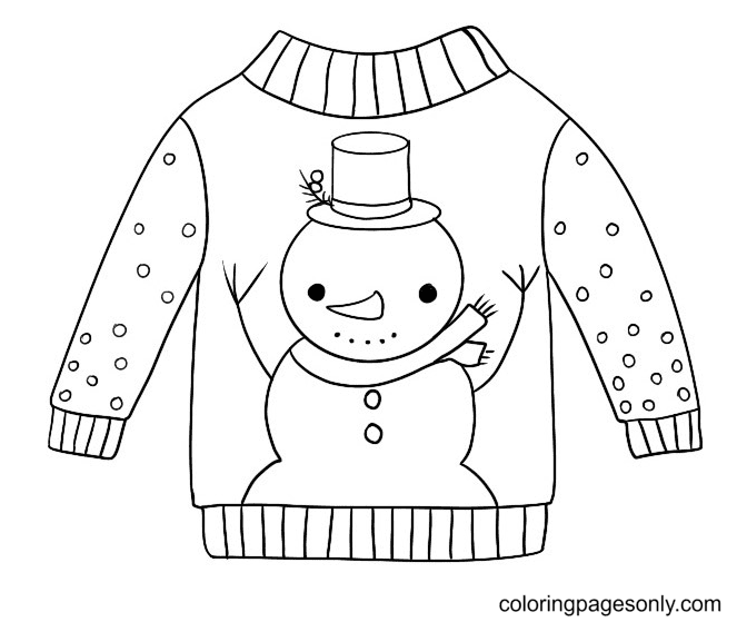Weihnachtspullover mit Schneemann von Christmas Sweater