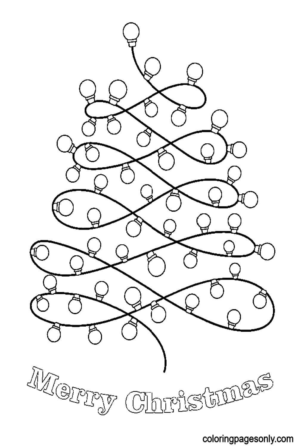 شجرة عيد الميلاد من الأضواء من أضواء عيد الميلاد