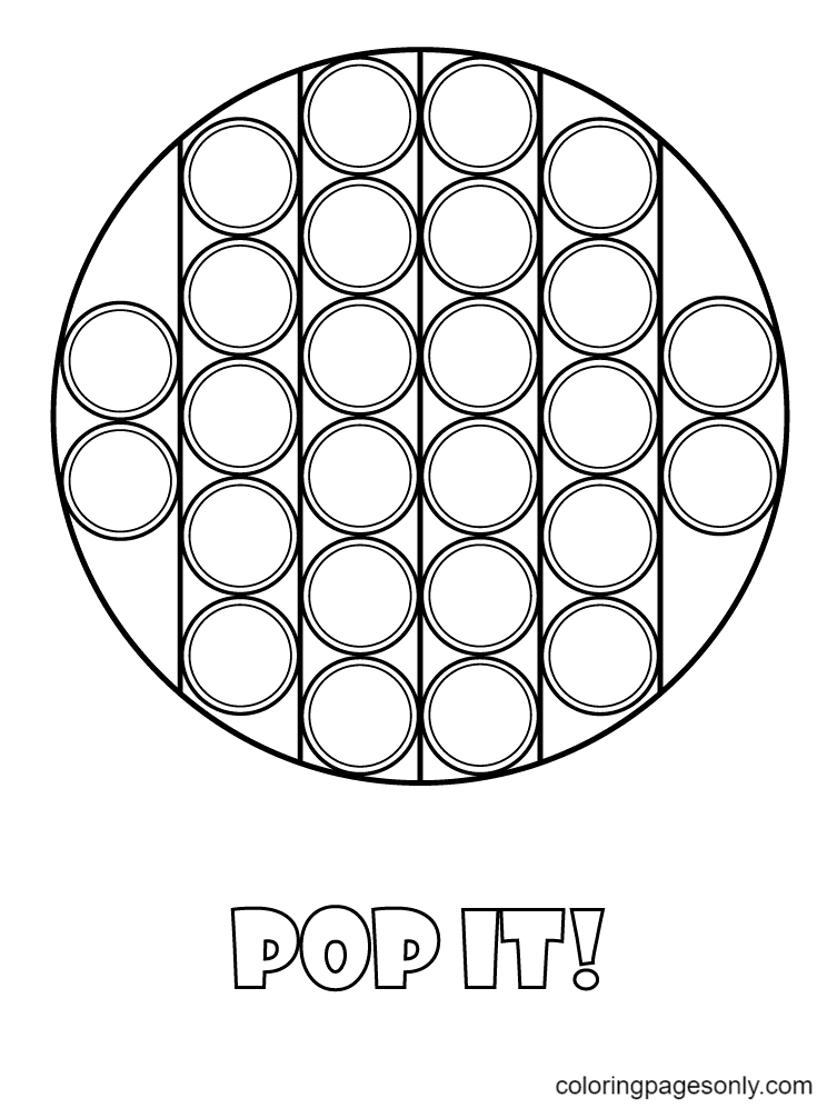 Pop It en forma de círculo de Pop It