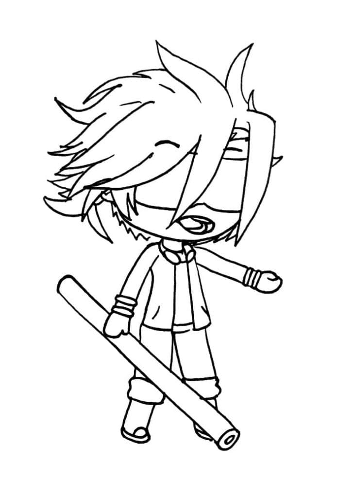 Cool Boy Gacha Life Coloring Pages