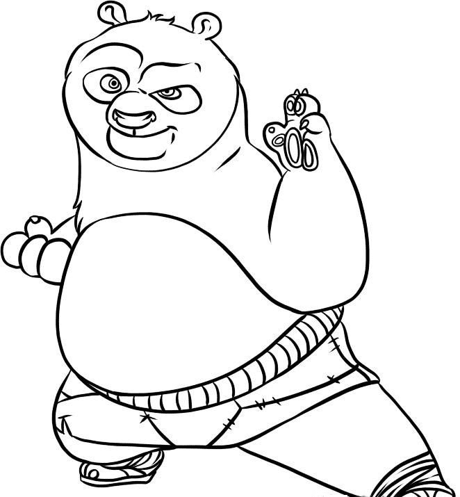 Милая панда-кунгфу из мультфильма «Панда»