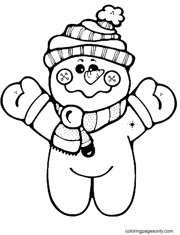 Schattige kleine sneeuwpop van Snowman