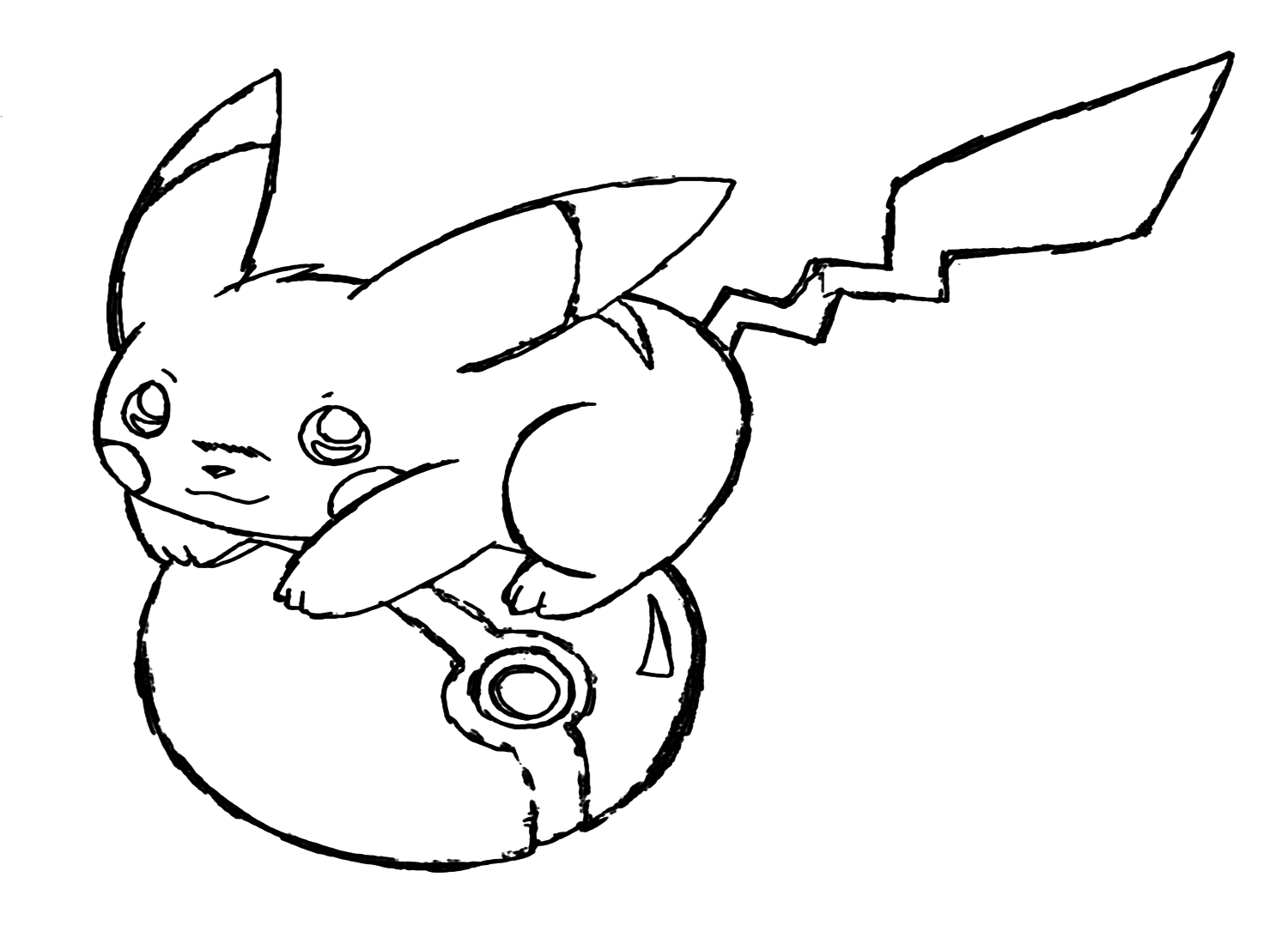 Cute Pokemon Pikachu Coloring Pages