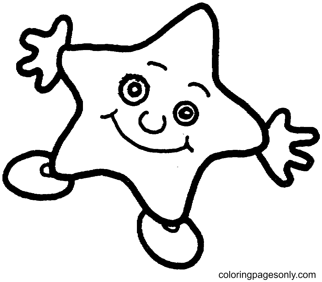 Schattige lachende ster van Star