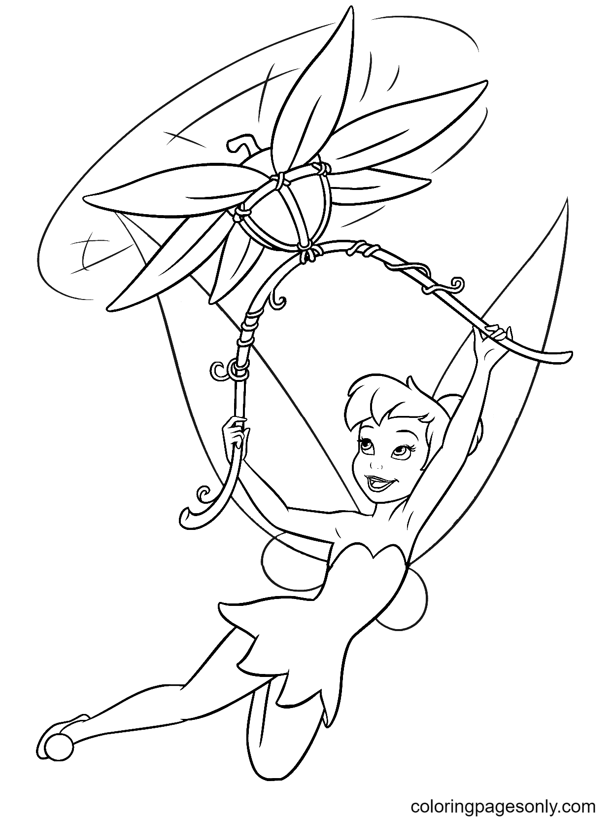 Disney Fairies Tinker Bell Coloring Page
