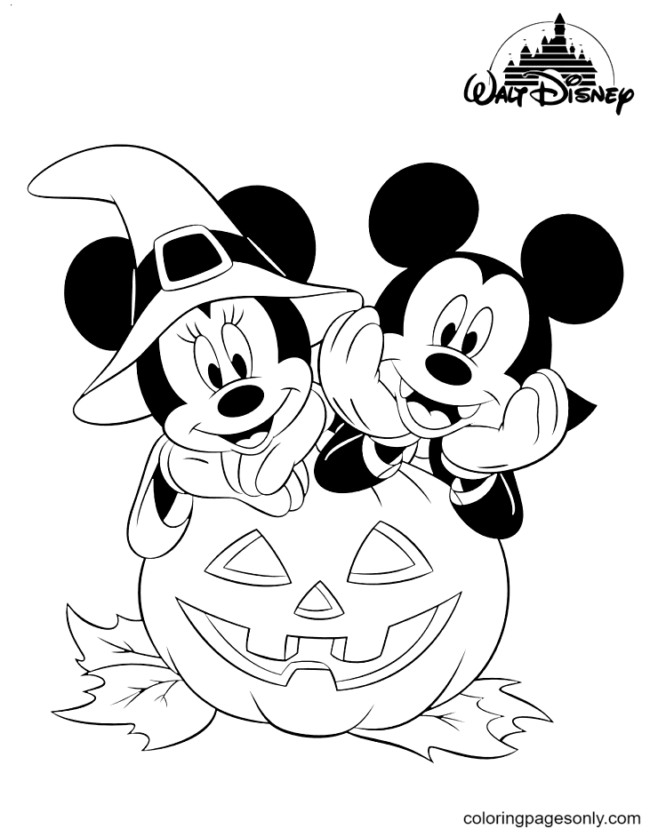50 Coloring Pages Disney Halloween  Latest Free