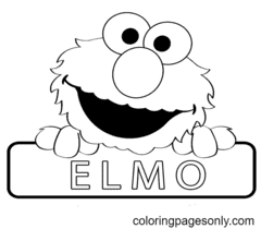 Elmo Para Colorear