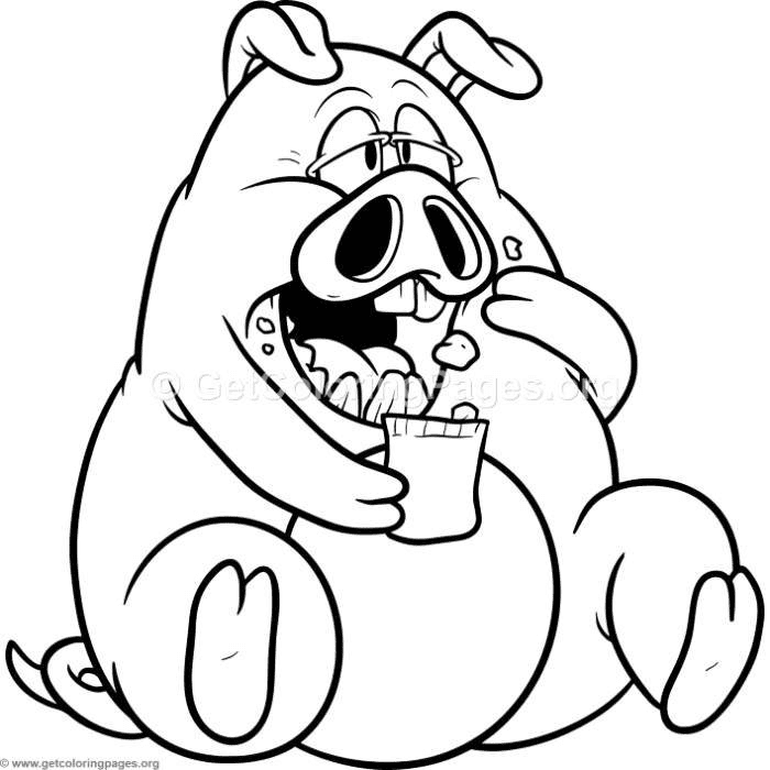 Fat Pig Coloring Page