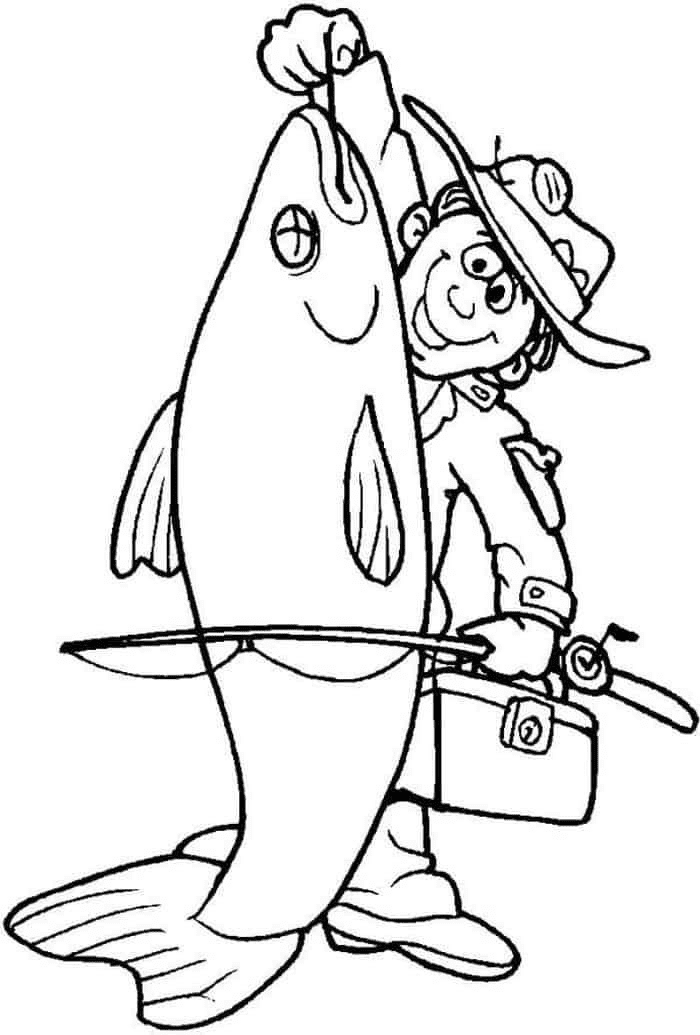 funny fishing coloring pages - Yahoo Image Search Results  Fathers day  coloring page, Camping coloring pages, Free printable coloring pages