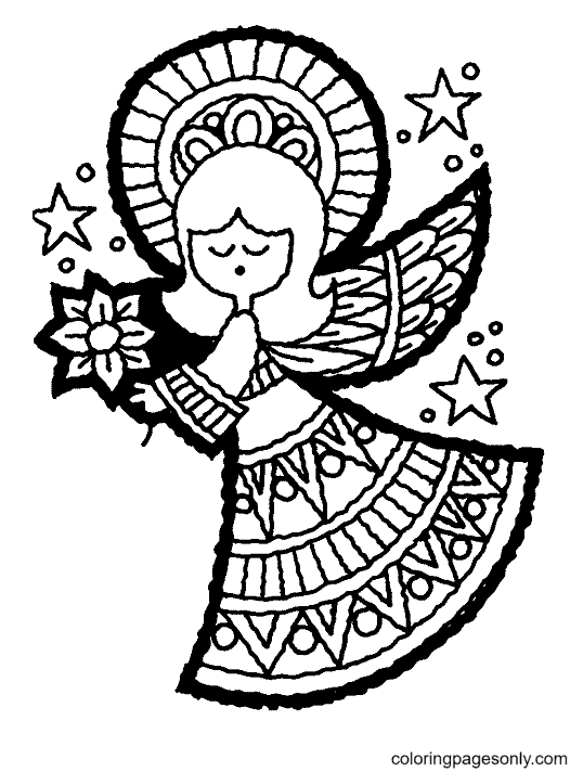 Free Angel Coloring Page