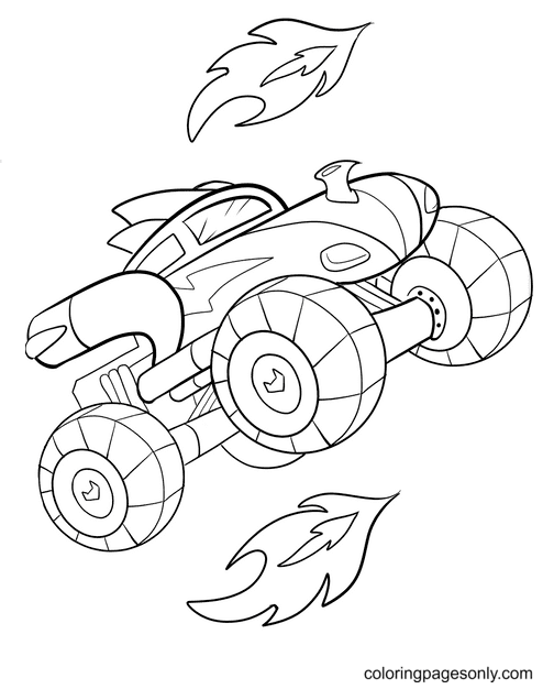 Free Monster Truck Coloring Page