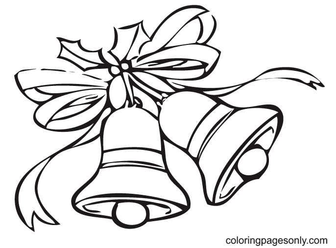 Free Printable Christmas Bells Coloring Pages