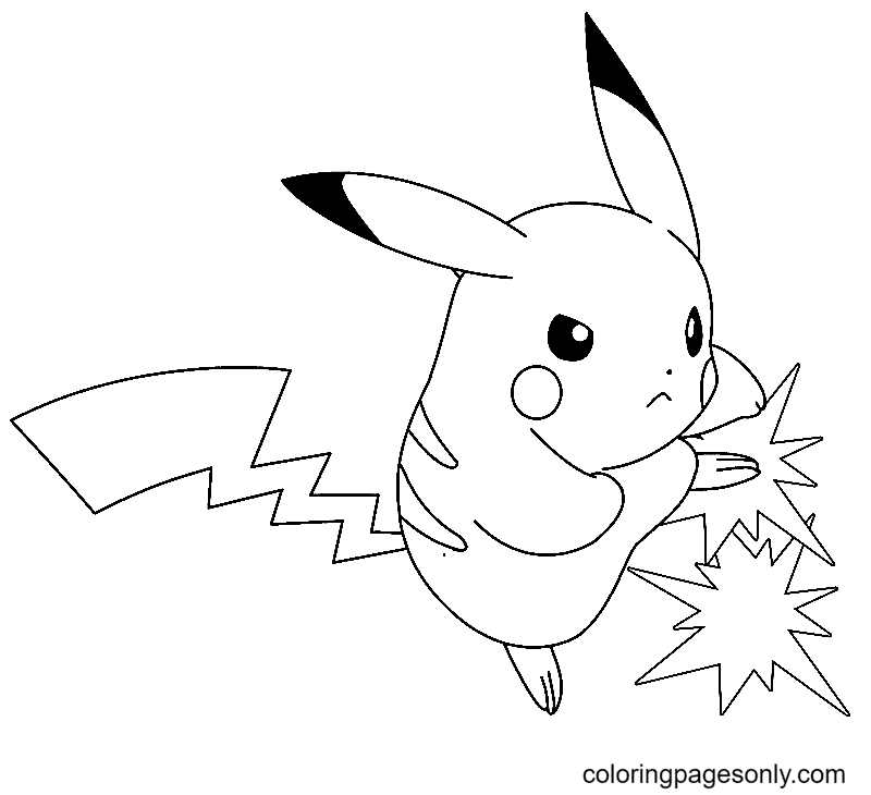 Free Printable Pikachu Coloring Pages