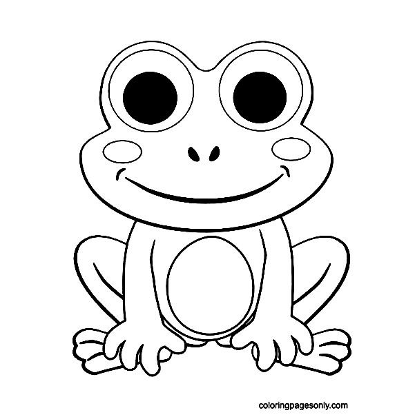 Frog to Print For Free Coloring Pages