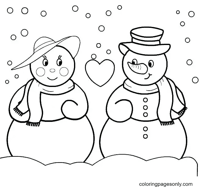 Frosty Die Schneemannfamilie von Snowman