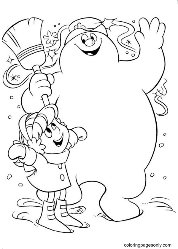 Frosty The Snowman Free Printable Coloring Pages Snowman Coloring