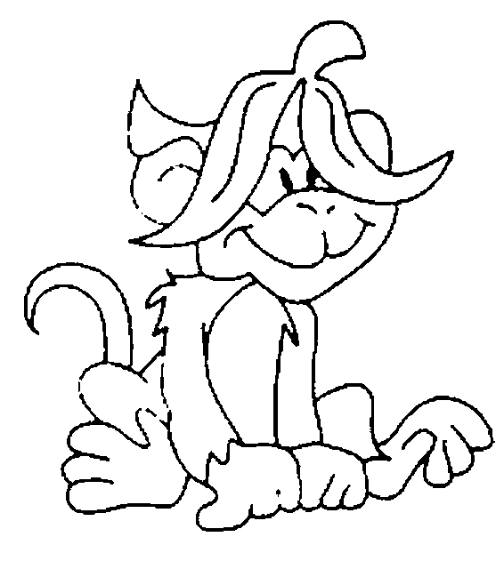 Fun Monkey Coloring Pages