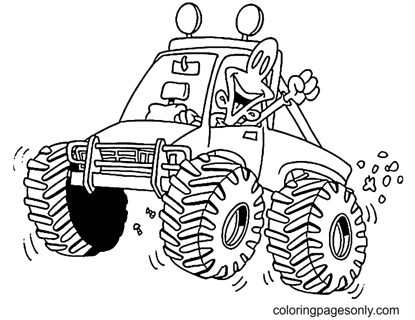 شاحنة الوحش الصغيرة المضحكة من Monster Truck