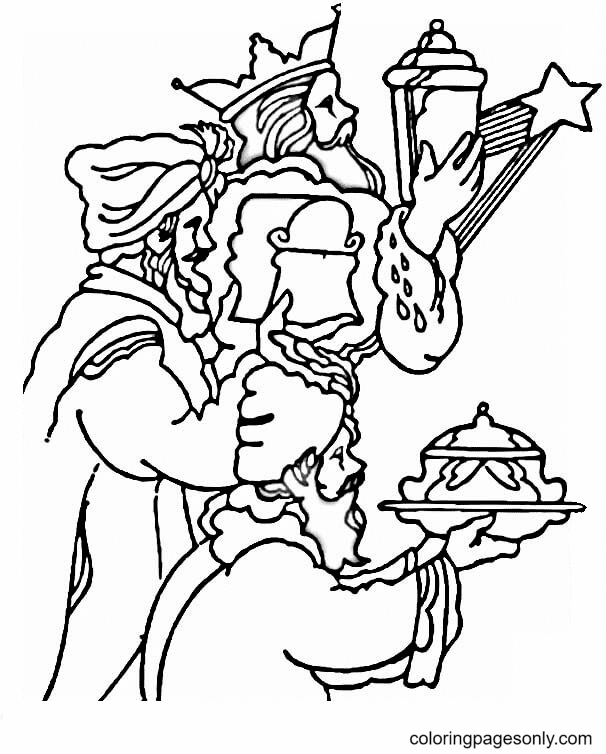 Gifts from Kings Coloring Page