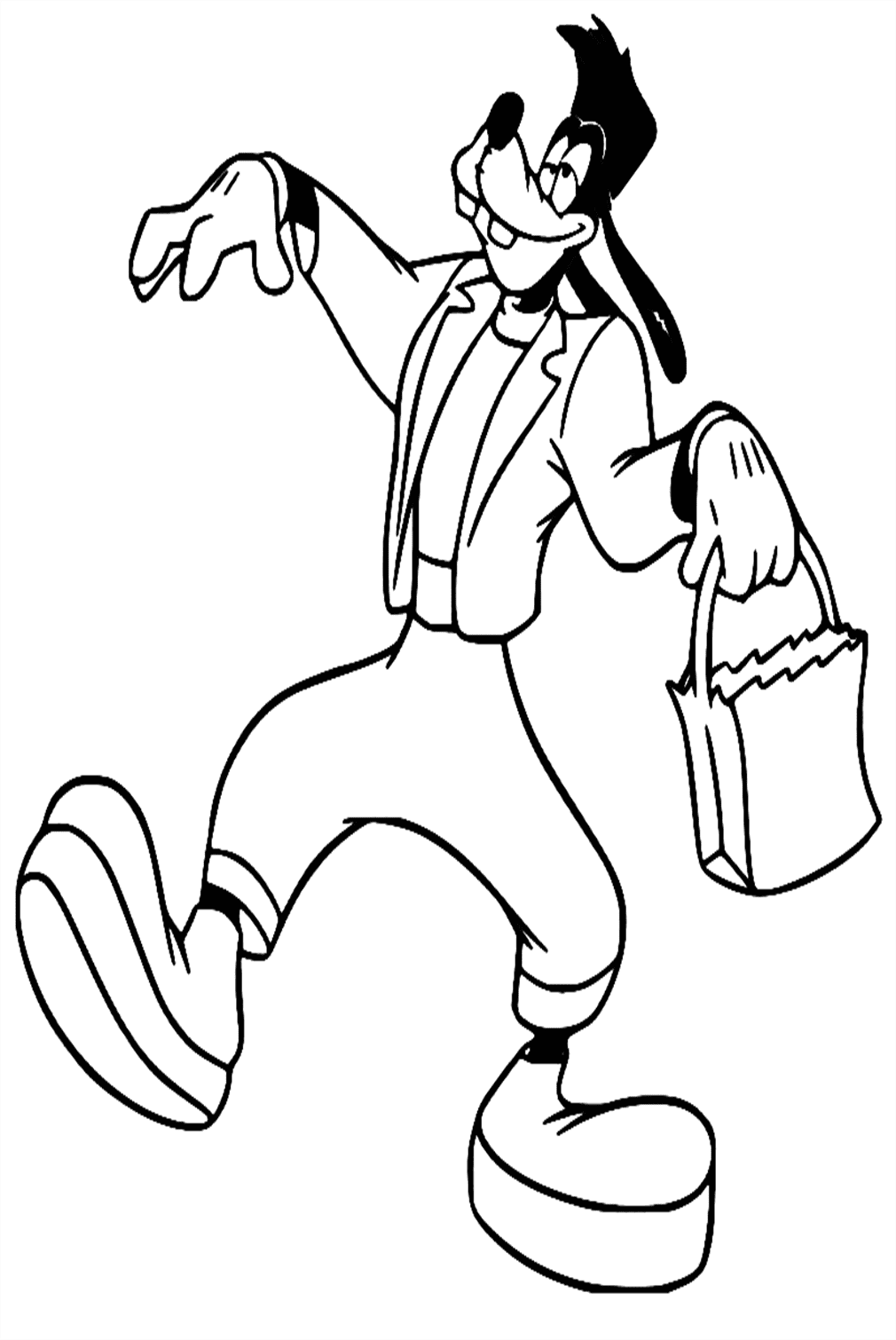 Halloween Goofy Coloring Pages