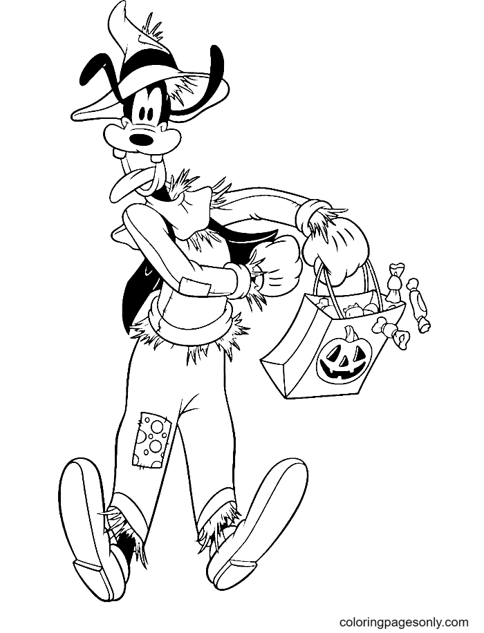 Hallween Pluto Coloring Pages