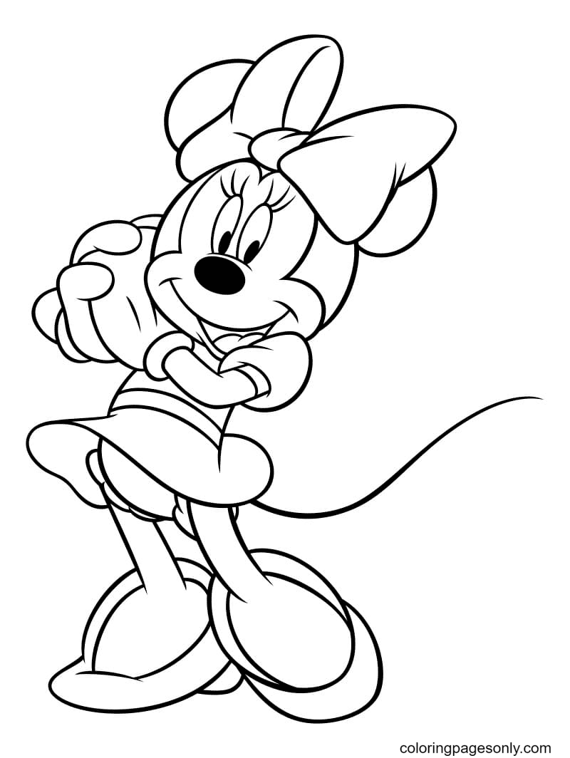 Vrolijke mooie Minnie Mouse van Minnie Mouse