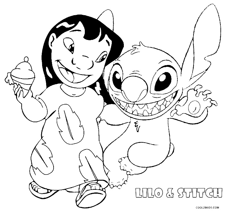 Happy Lilo And Stitch Coloring Pages Lilo Stitch Coloring Pages 