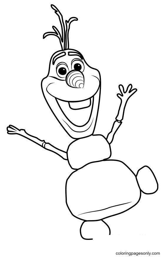Fröhlicher Olaf Frozen von Olaf