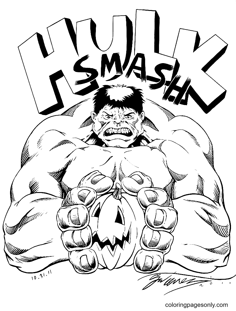 Hulk Coloring Pages - Coloring Pages For Kids And Adults