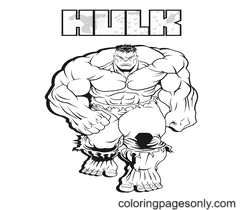 hulk para colorear