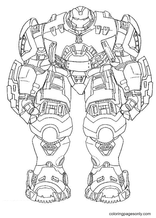 Hulkbuster Coloring Pages Printable