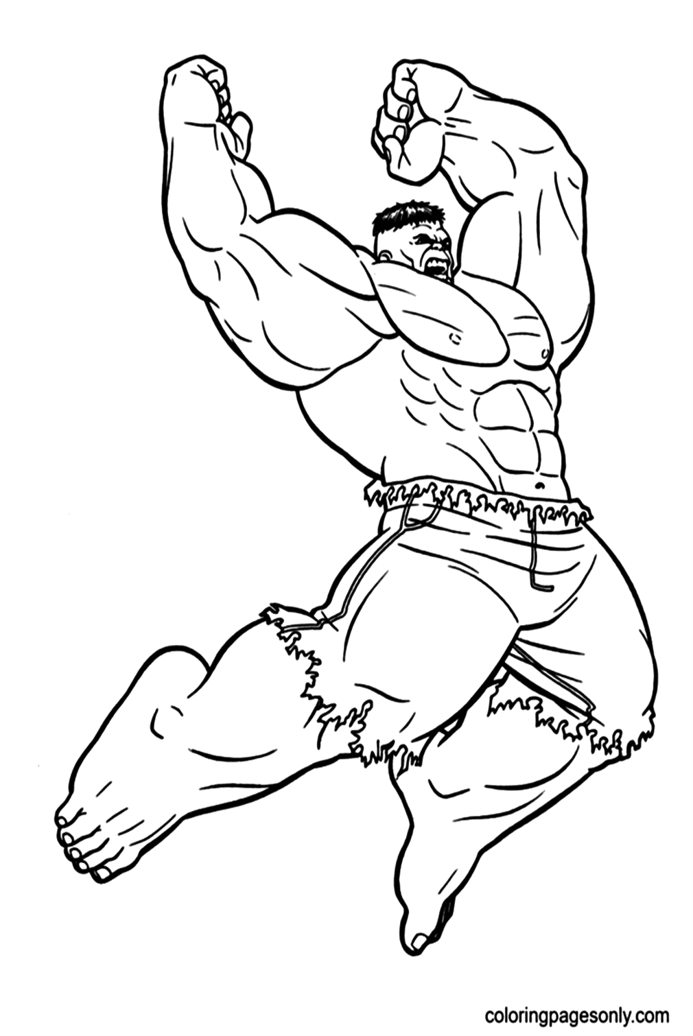 Hulk Coloring Pages - Coloring Pages For Kids And Adults