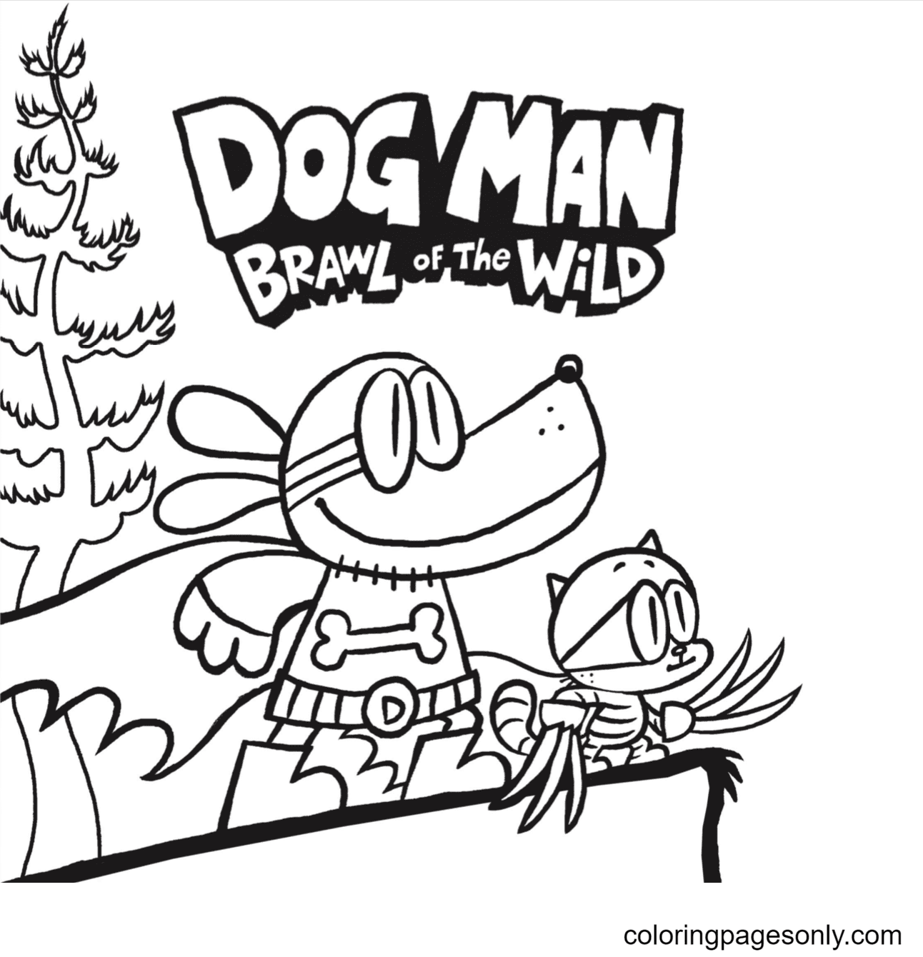 Printable Dogman And Cat Kid Coloring Pages Images And Photos Finder