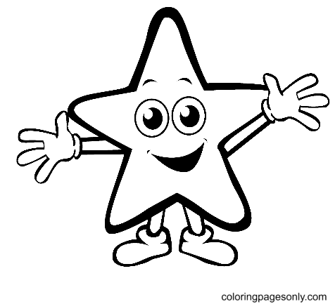 Lovely Star Coloring Pages