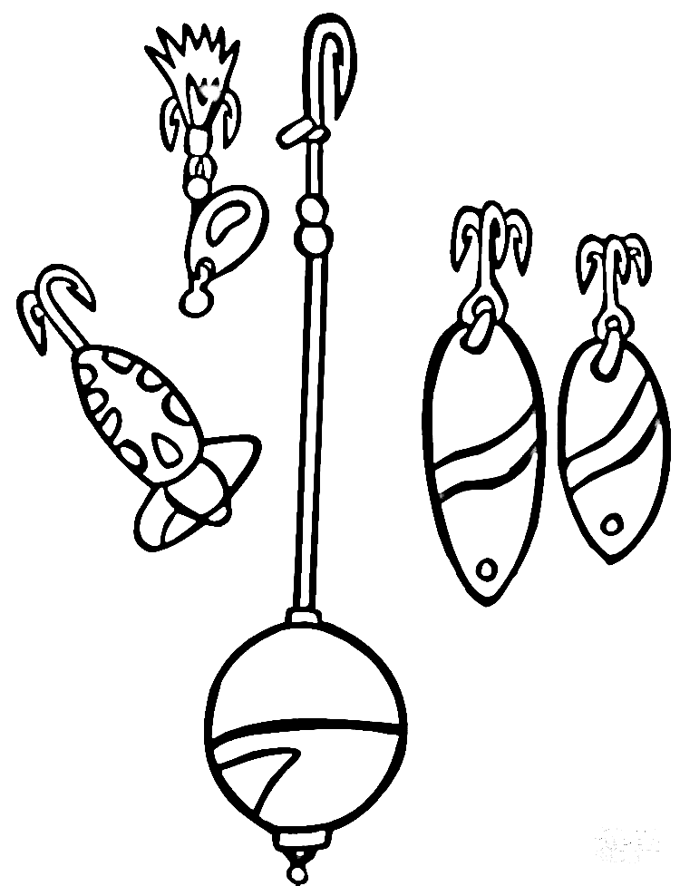 Esche e galleggianti da pesca