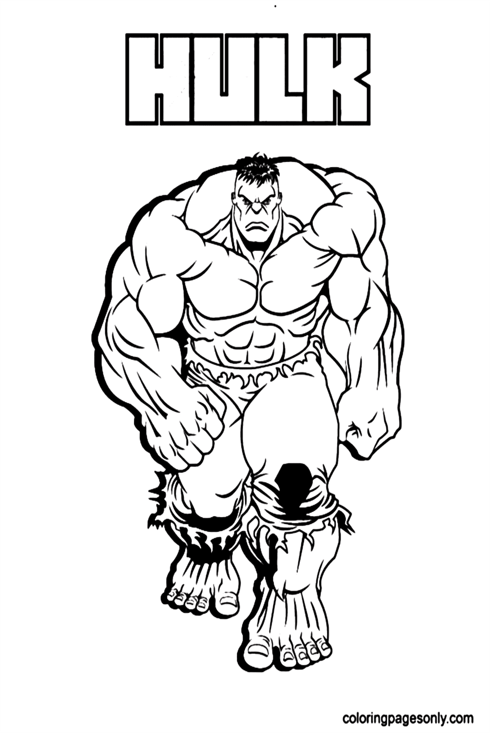Marvel Hulk Coloring Pages