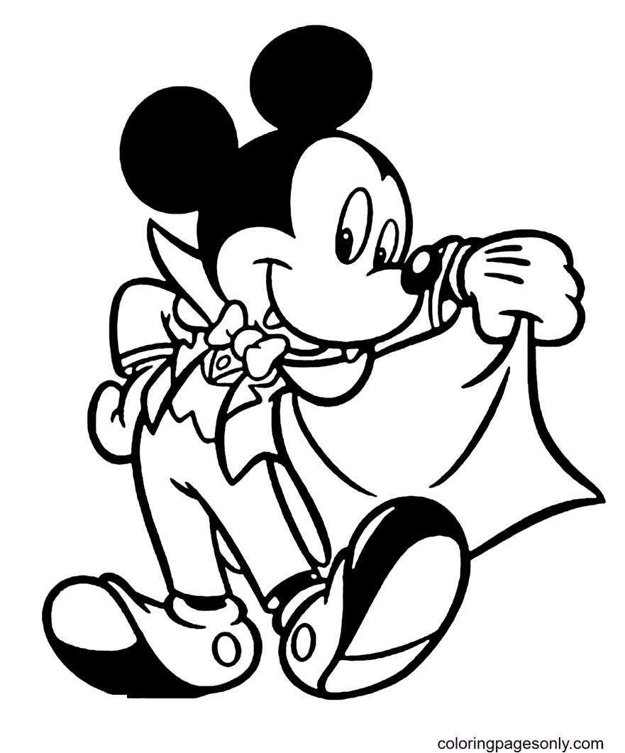 Mickey Mouse como um vampiro do Disney Halloween