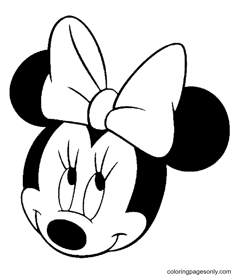 Minnie Mouse-gezicht van Minnie Mouse