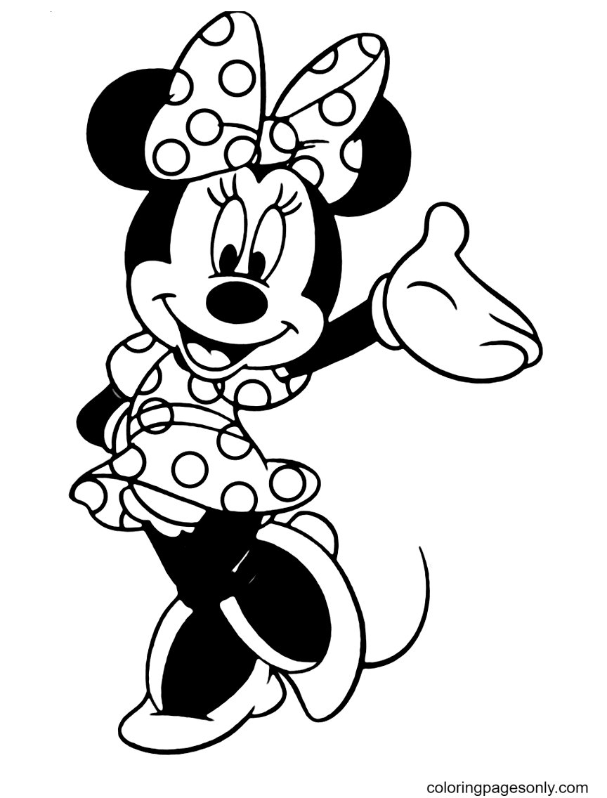Minnie Mouse afdrukbaar vanuit Minnie Mouse