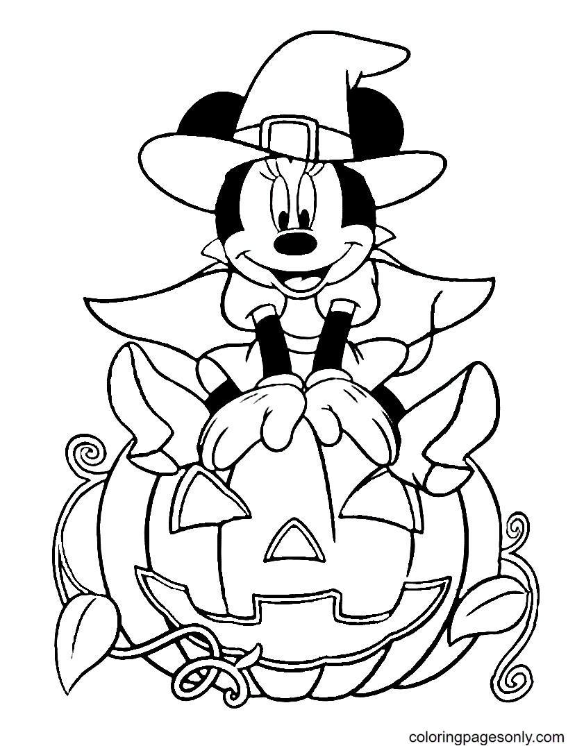 Minnie met pompoen uit Disney Halloween