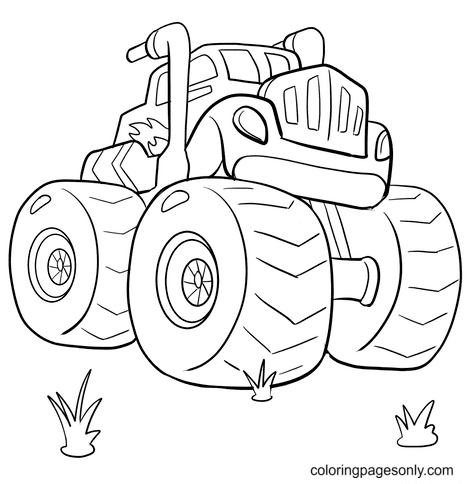 Monster Truck Free Coloring Pages