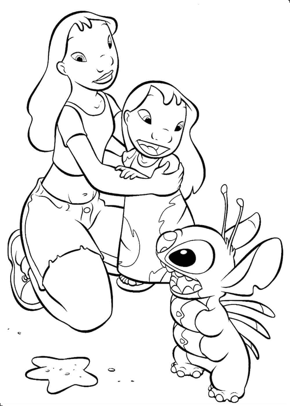 Nani, Lilo And Stitch Coloring Pages