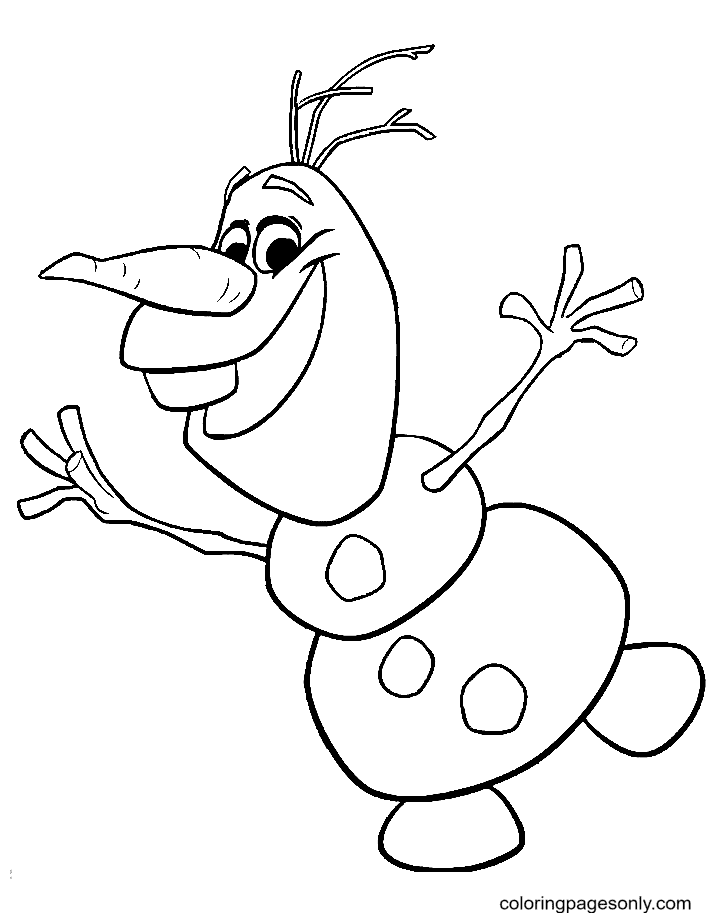 Olaf muñeco de nieve congelado de Olaf