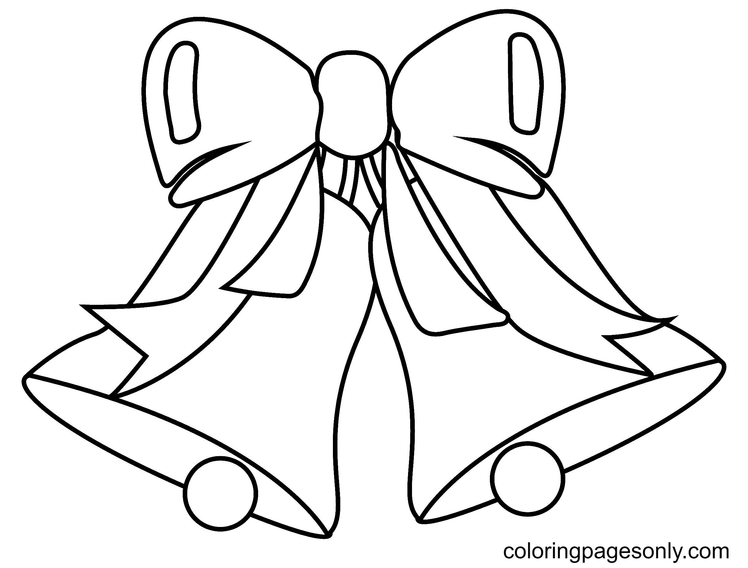 50 Christmas Bells Coloring Pages ColoringPagesOnly