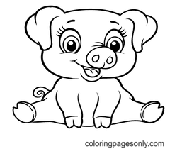 Desenhos de Porco para Colorir