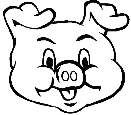 Das lustige Gesicht des Schweins von Pig