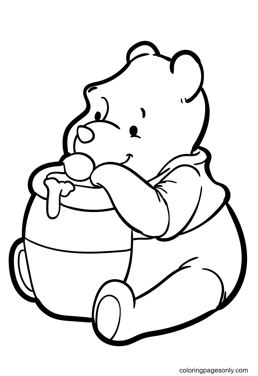 Pooh isst Honig von Winnie The Pooh